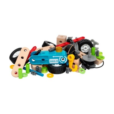 Construction set with traction motor